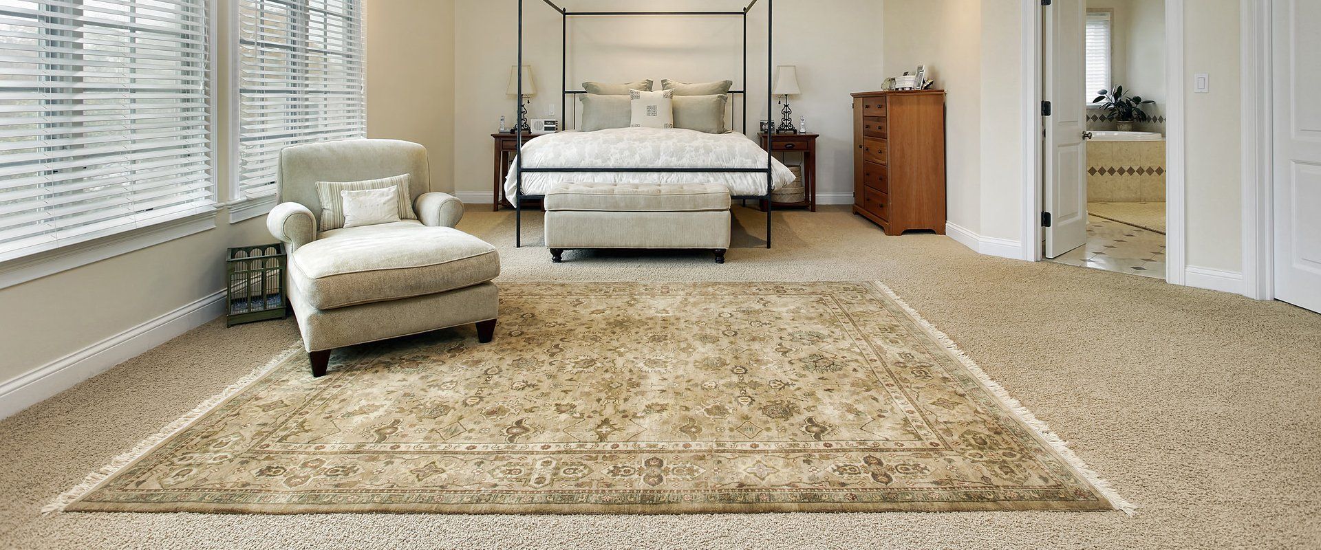 Beige rug