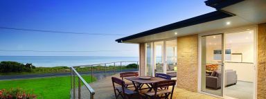 Porch looking over the ocean