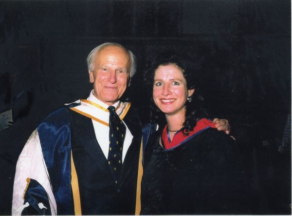 madeleine mitchell with an old teacher