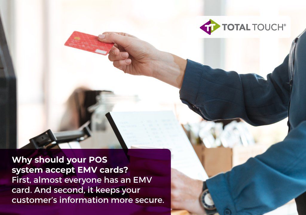 EMV payment options for total touch point of sale