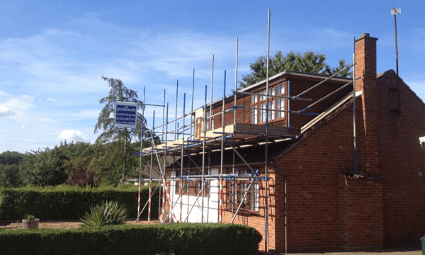 Domestic scaffolding project in Bedfordshire