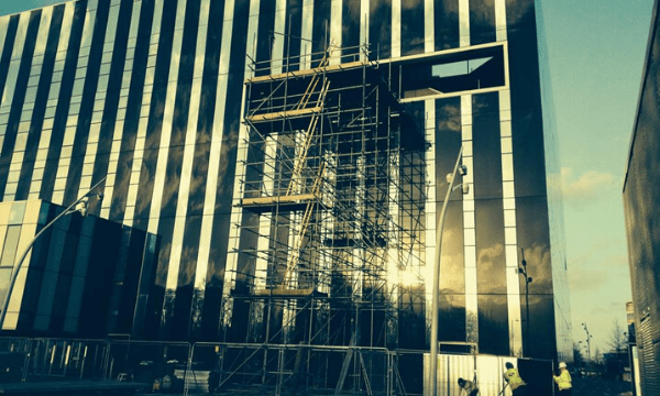 Commercial scaffolding in Corby