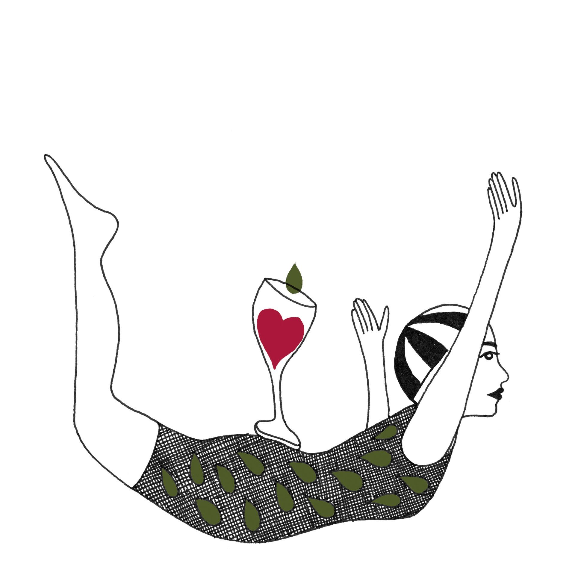 Detail van illustratie voor verpakking