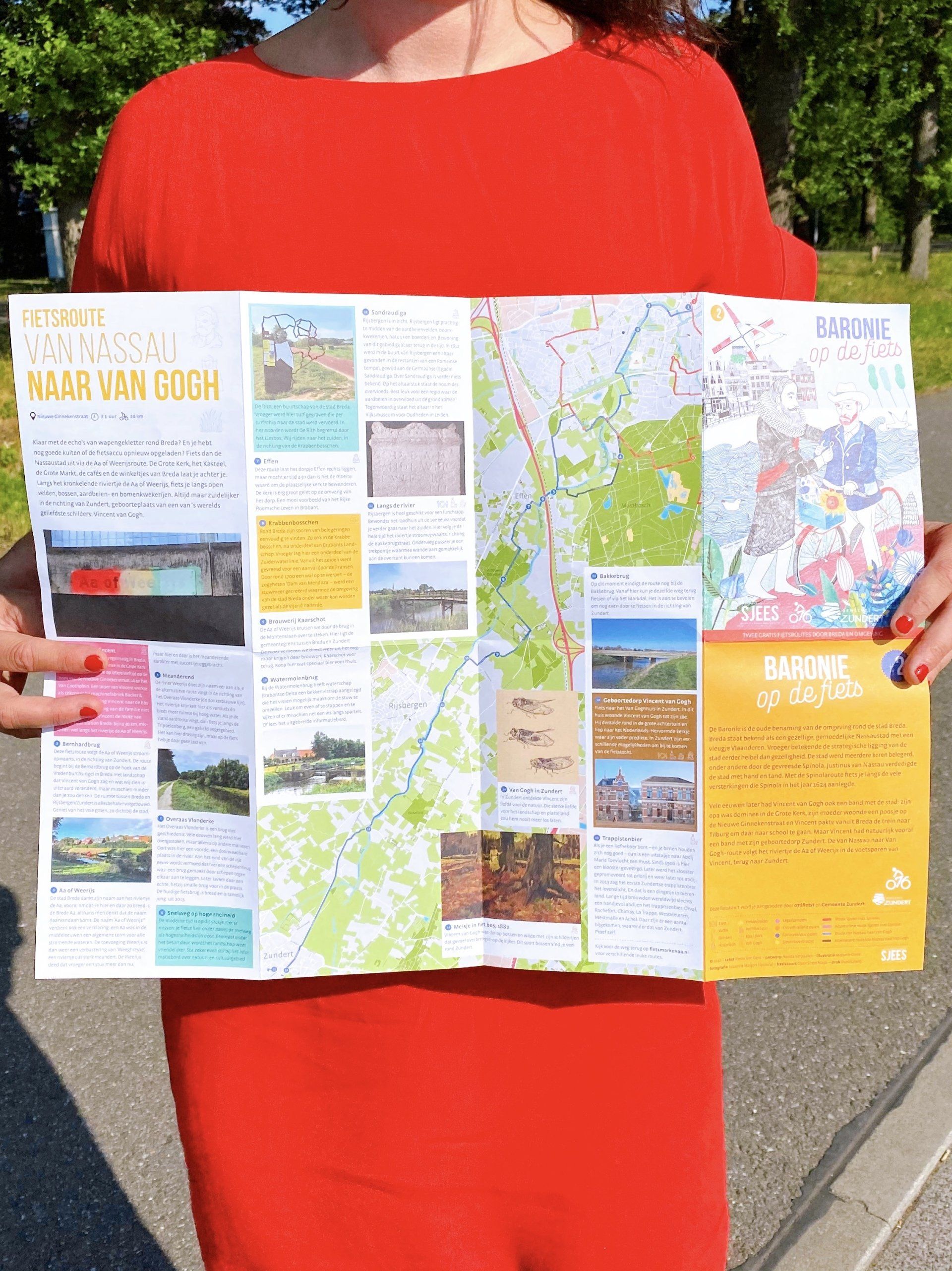 illustratie voor fietsplattegrond