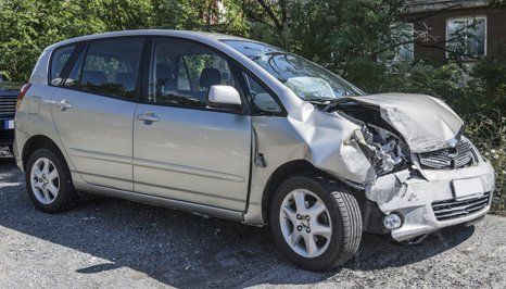 Damaged car