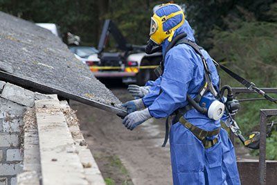 technicians in hazmat suit doing inspection