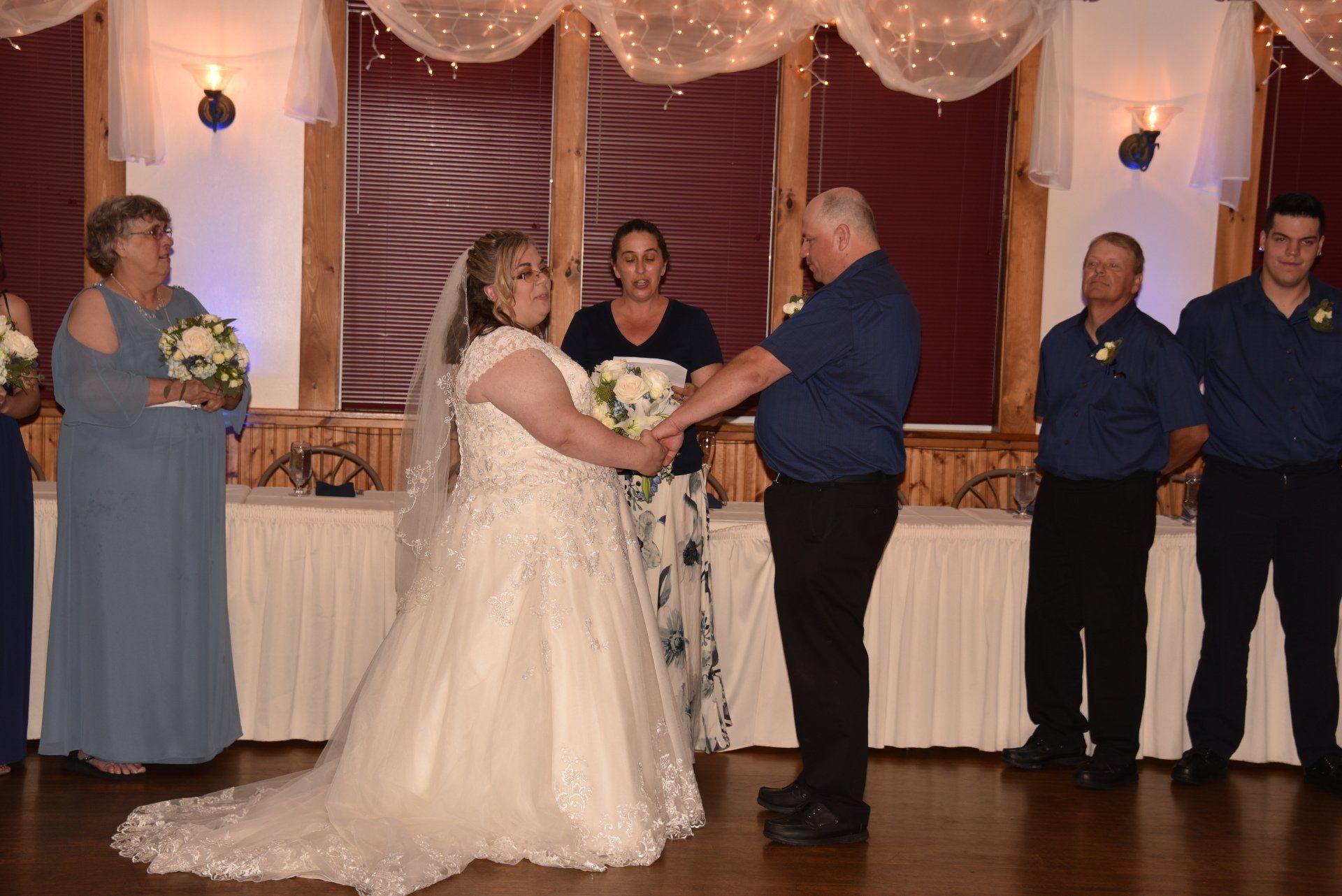 wedding ceremony at Spring Hill, South Berwick, Maine