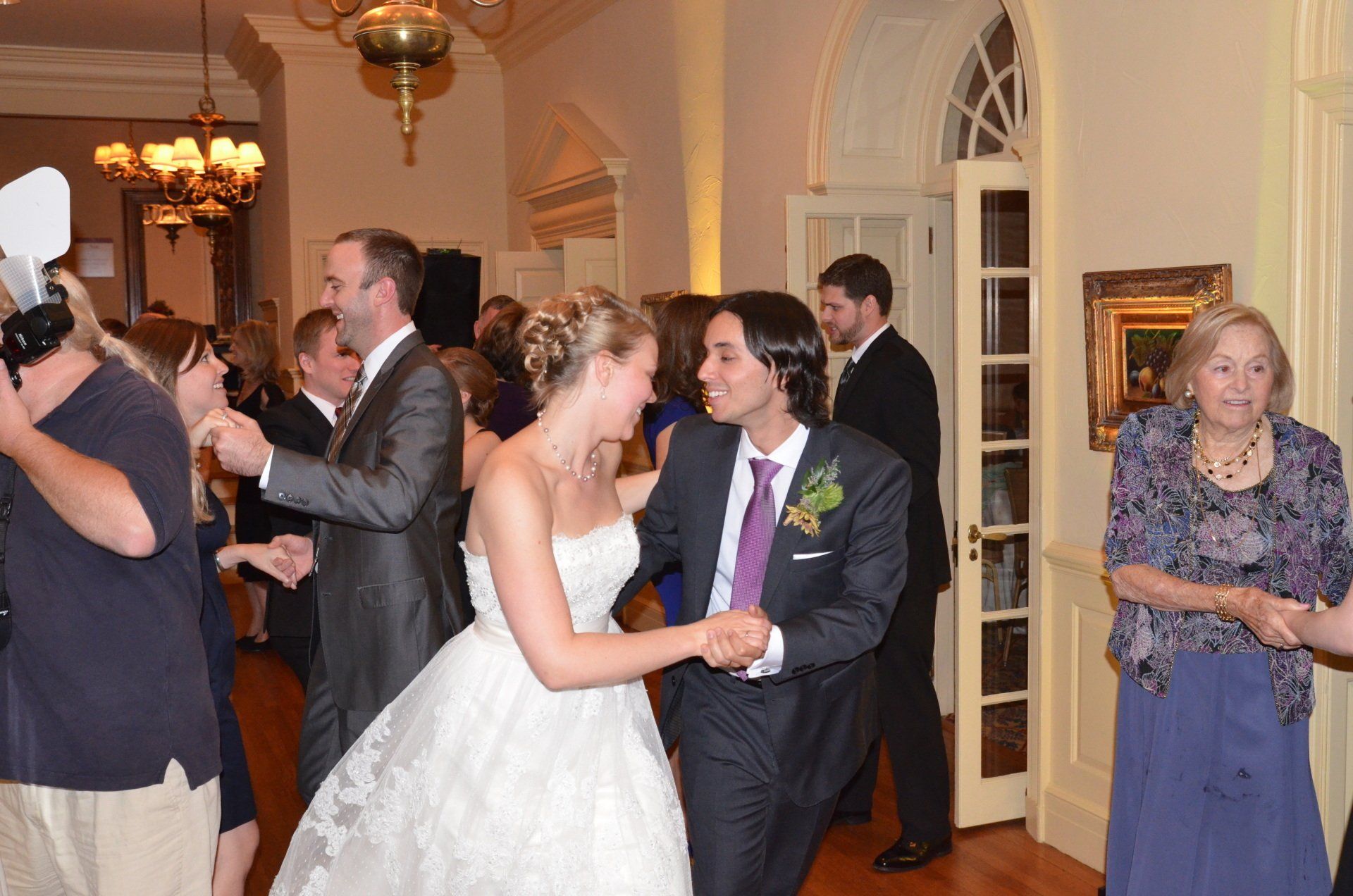 wedding guests dancing at Ashworth By The Sea Hampton Beach NH