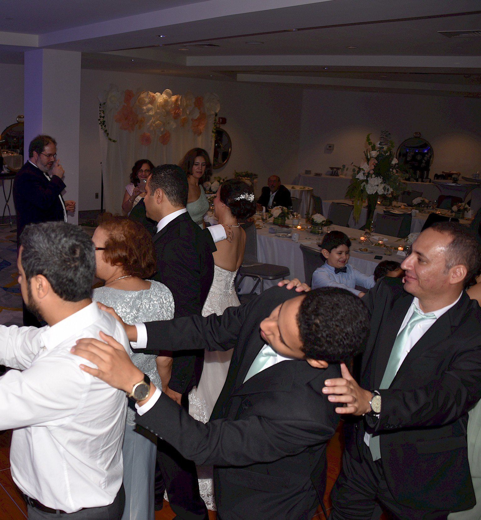 MA wedding DJ guests dancing at Hyatt Regency Boston Harbor, Boston, Massachusetts