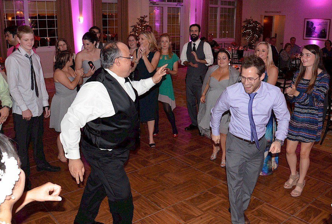 wedding guests dancing at LaBelle Winery of Derry, NH