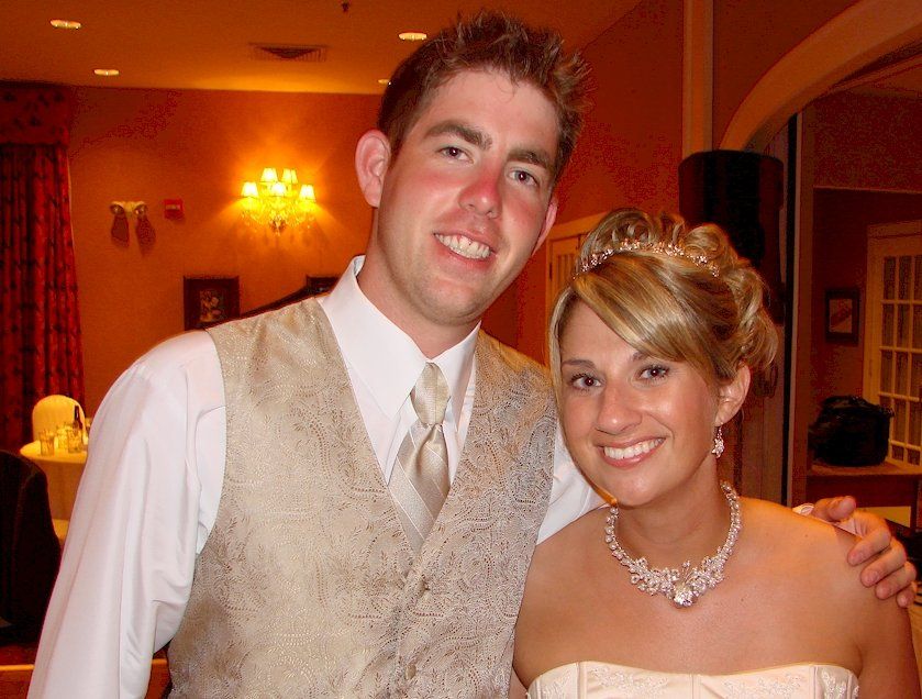 happy newlyweds, church landing, meredith, nh