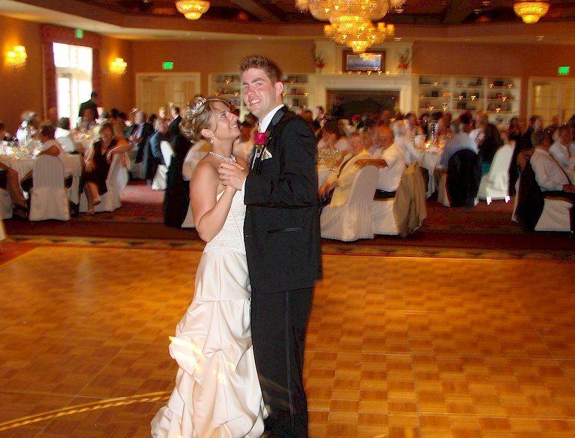 bride and groom dance, church landing, meredith, nh