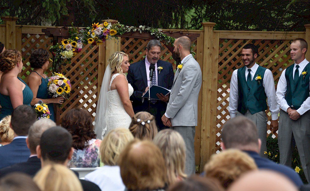 wedding ceremony at Cisco Brewery, Portsmouth, NH