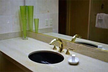 Luxury Bathroom - Solid Surface Countertops in Syracuse, NY Luxury Bathroom - Solid Surface Countertops in Syracuse, NY
