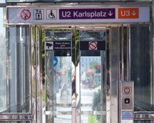 For lift services throughout Central Scotland, call Scotec Lifts Ltd on 0141 646 0900 Modern lift for invalids at the underground passage