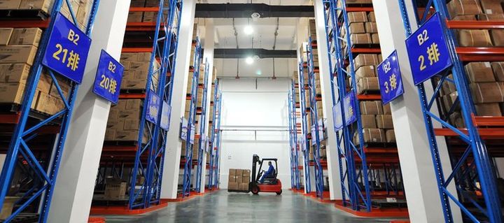 For industrial & commercial goods lift installation, call us on 0141 646 0900 Forklift truck is logistics warehouse