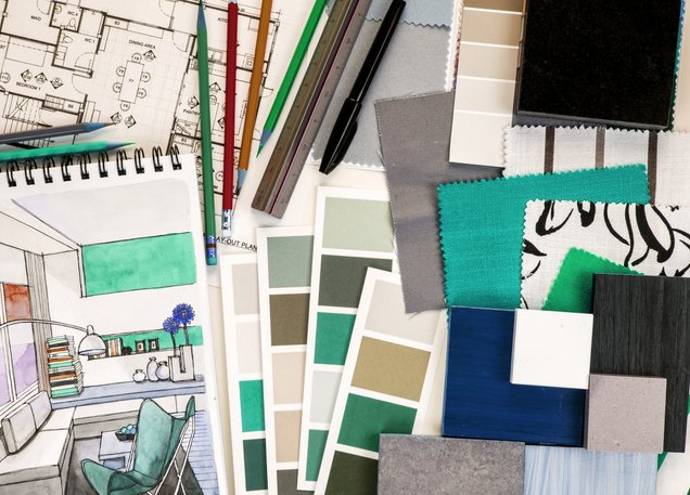 Interior Design — Interior Architect Working on Living Room in Fort Meyers, FL
