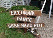 Eat, Drink, Dance, We're Married Sign - in Middletown, Rhode Island Eat, Drink, Dance, We're Married Sign - in Middletown, Rhode Island