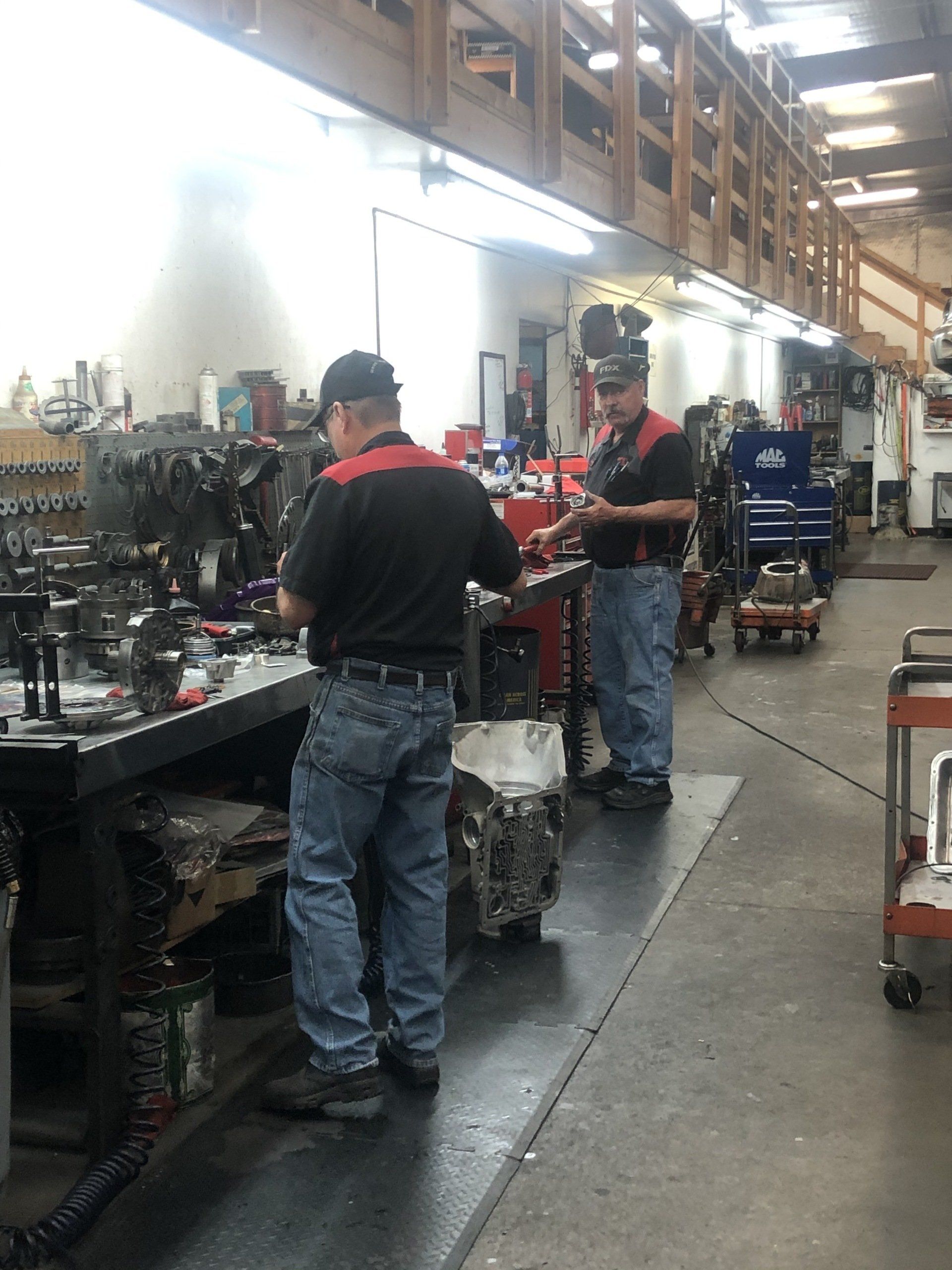 Employees working
