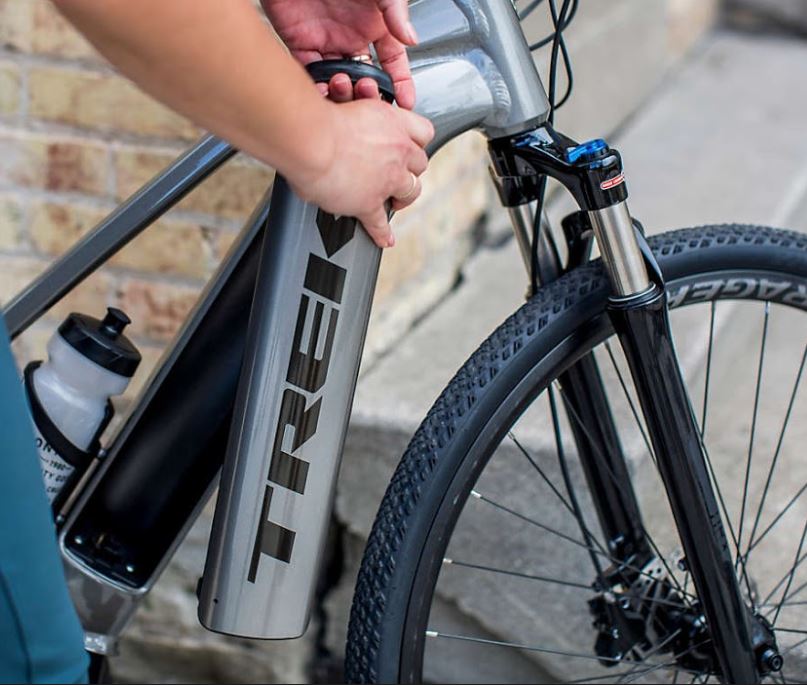 Gray Trek E-Bike