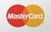 A close up of a mastercard logo on a white background.