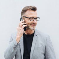man calling on a phone