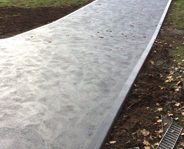 stamped concrete driveway