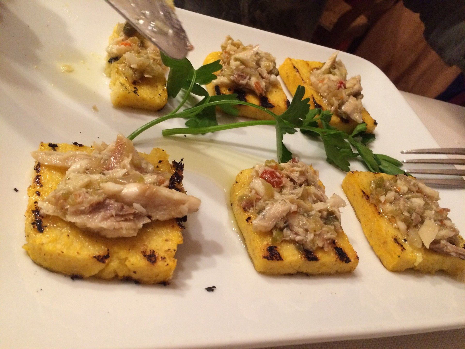 luccio in salsa con polenta