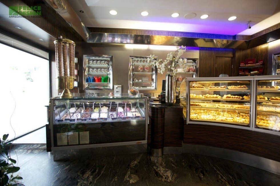bancone e arredamento per pasticcerie a Roma