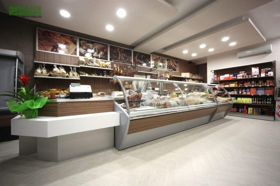 vendita di banconi con vetrine per supermercati