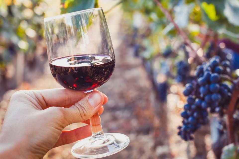 bicchiere di vino rosso