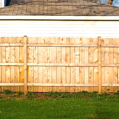 pine wood fence installation
