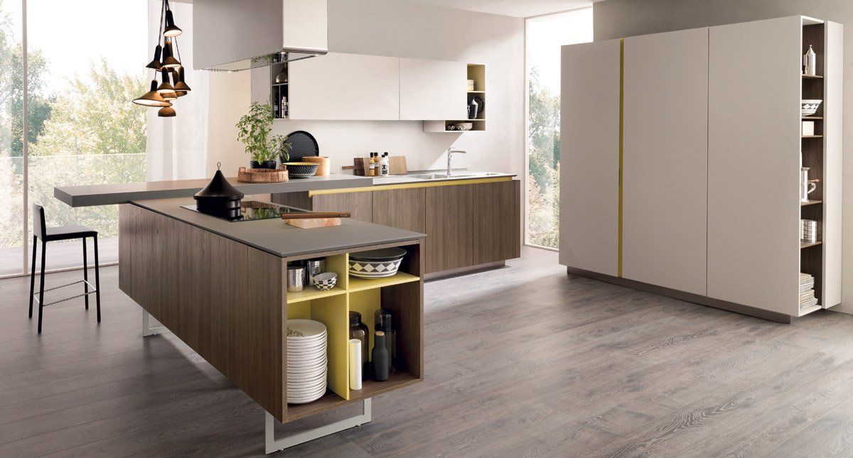 cucina con penisola