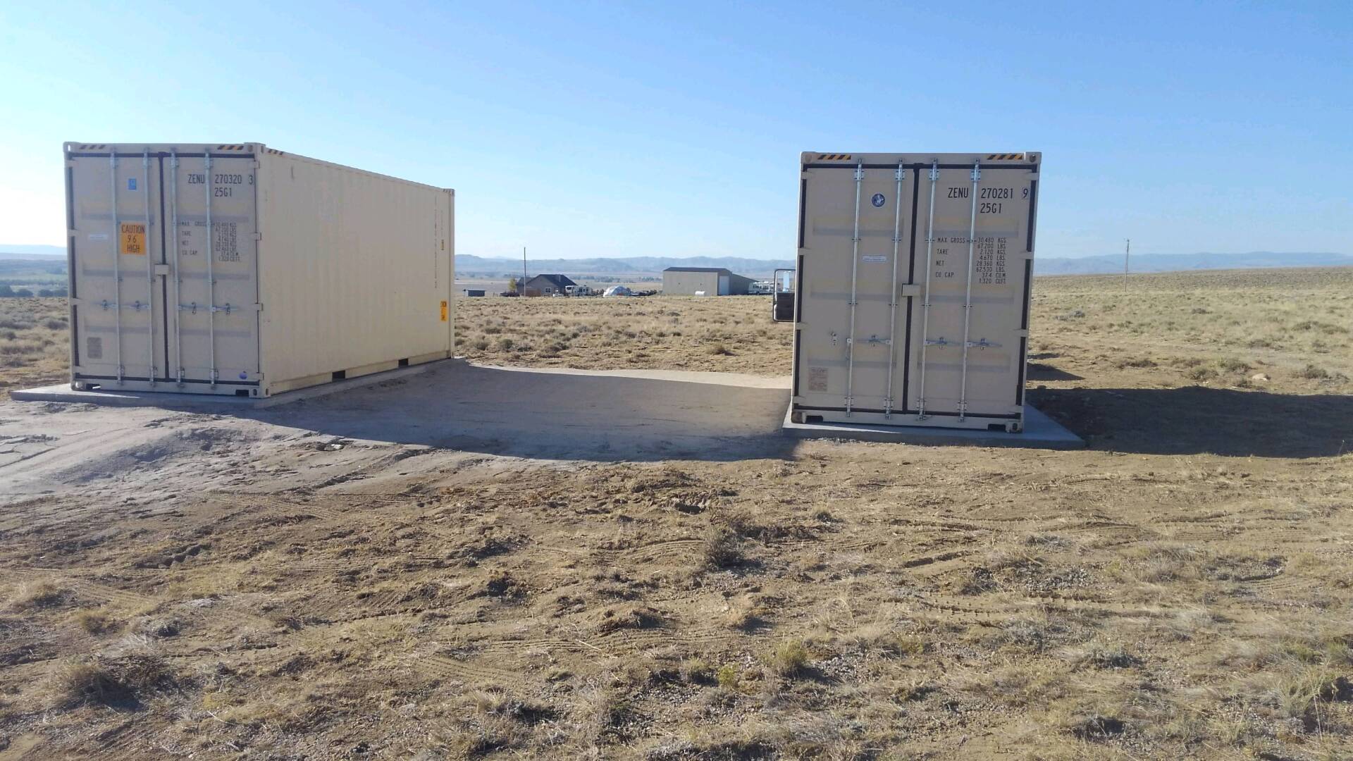 Two White Containers — Cody, WY — Say Where Storage