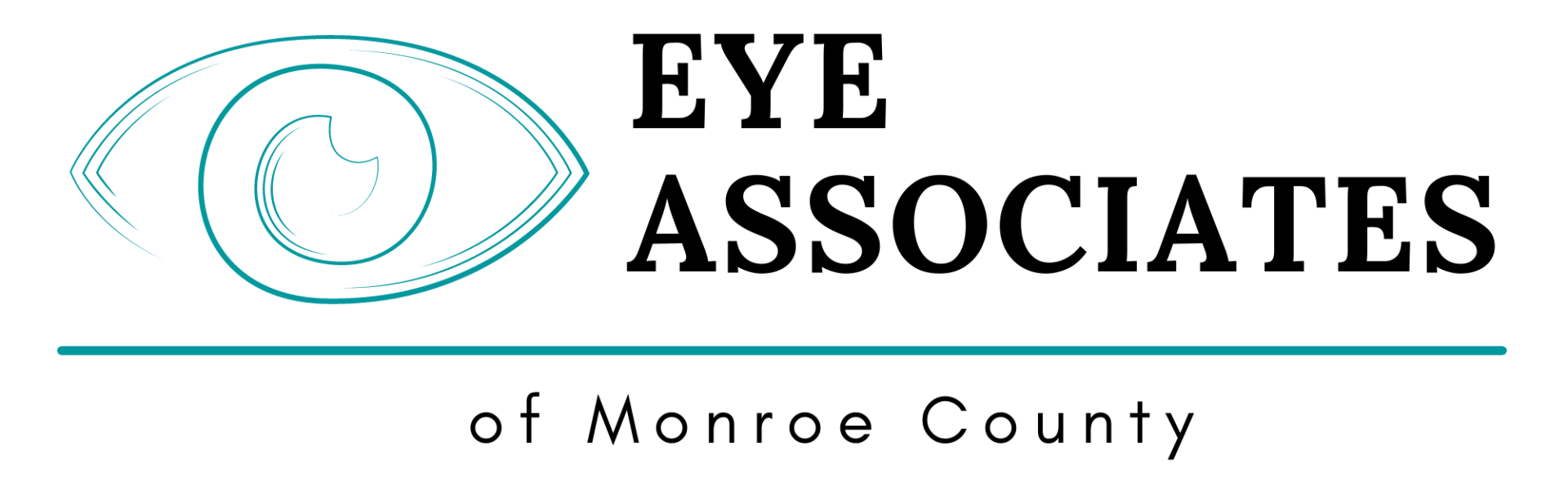 A logo for eye associates of monroe county