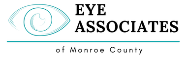 A logo for eye associates of monroe county