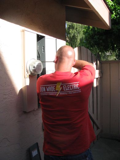 Electrical Work — Worker searching for the right tool in Gatos, CA Electrical Work — Worker searching for the right tool in Gatos, CA