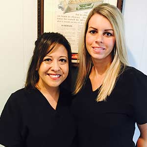 two members of Dr. Kelley Thompson's team two members of Dr. Kelley Thompson's team