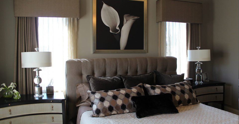 Cord Sleeves — Elegant Bed with Painting   in Fort Myers, FL