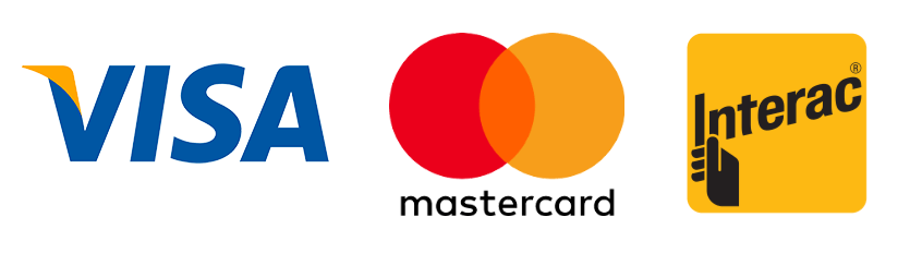 Les logos de Visa et Mastercard sont côte à côte sur un fond blanc.