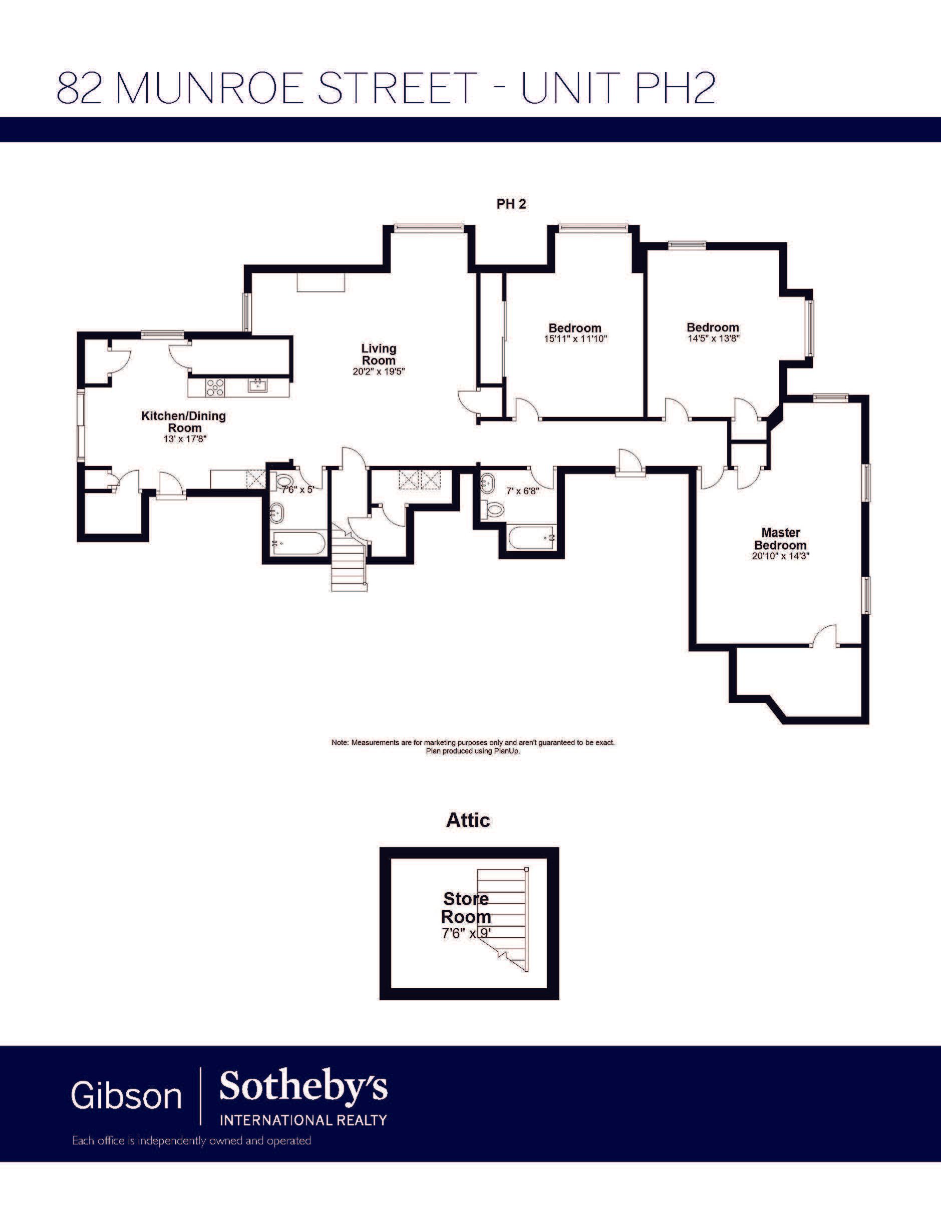 82 Monroe PH2 floor plan