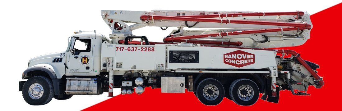 Concrete pump rental — Concrete pump rental in Hanover, PA A concrete pump service vehicle in Hanover, PA
