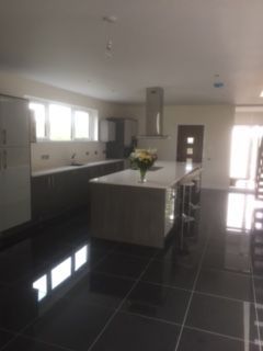 Well-maintained kitchen with a dining room