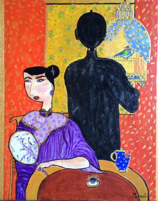 Tomando el té. Colección Sueños asiáticos. Margot Puente
