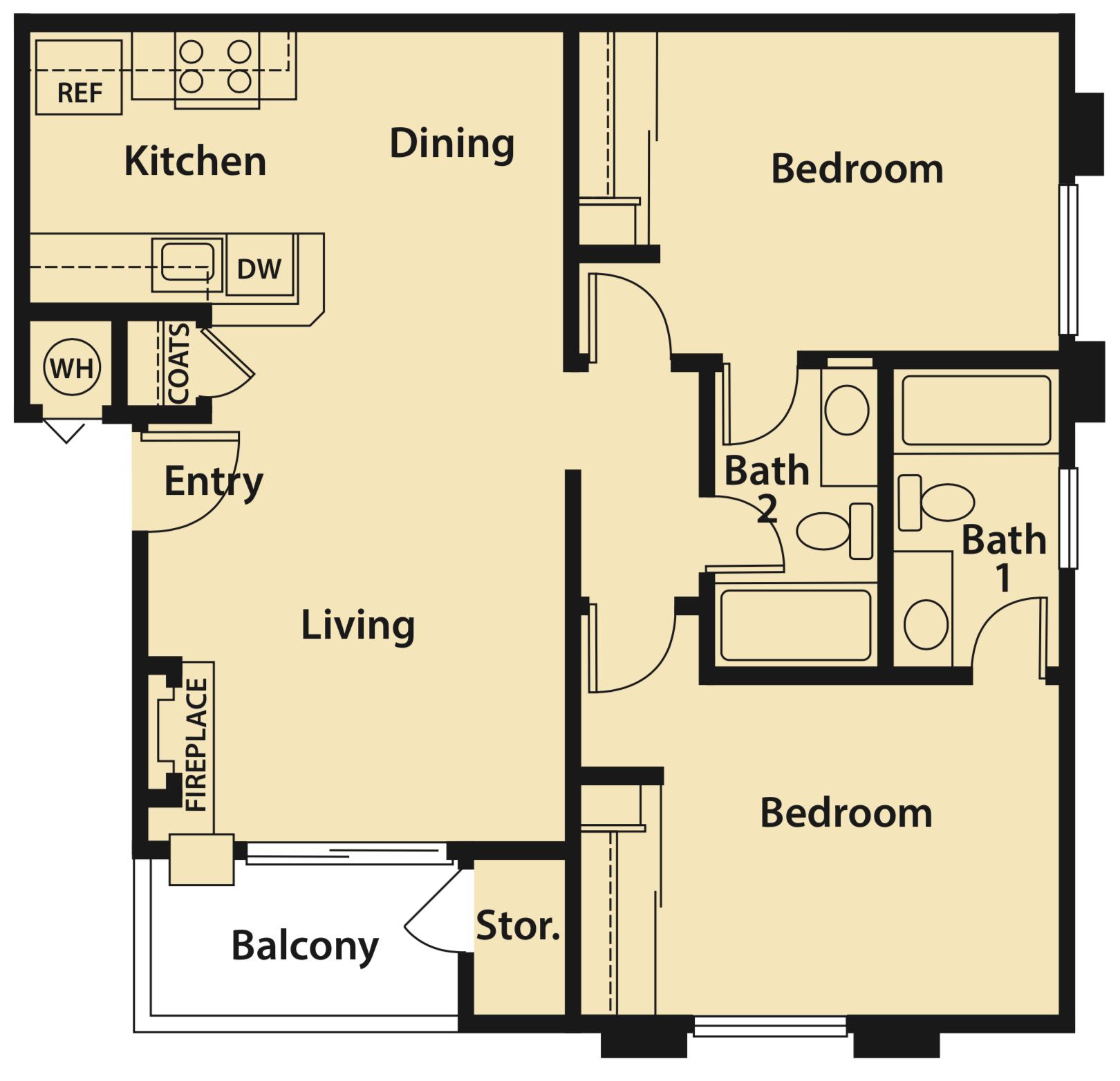 Bel Air Upper B Floor Plan