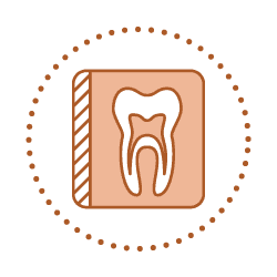 icon of book with tooth on it