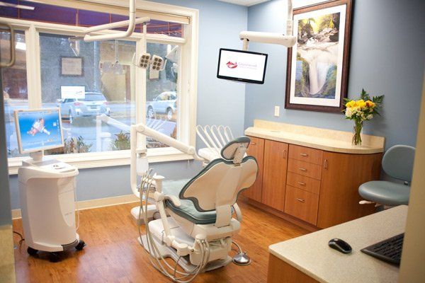 treatment room at Laurelwood Dentistry