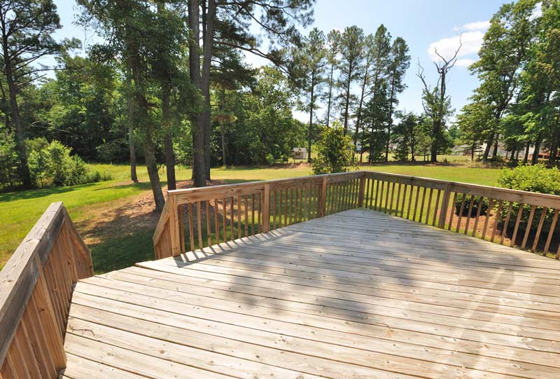 wooden deck