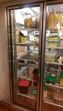 Glass Door Fridge — Commercial Door and Locks in Albany County, NY