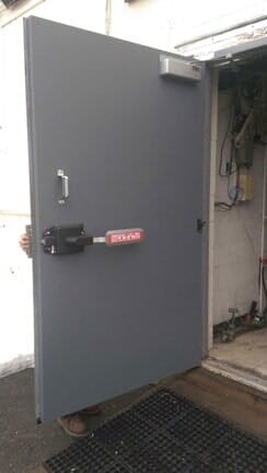 Steel Door Open — Commercial Door and Locks in Albany County, NY